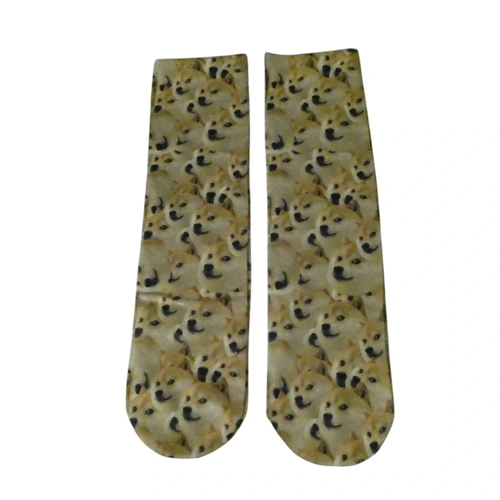 LegionwearUSA Doge Meme Shiba Inu All‎ Over Print Crew Socks New Handmade